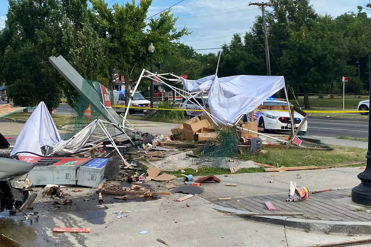 Out-of-control truck crashes into Washington, DC fireworks stand, killing 2