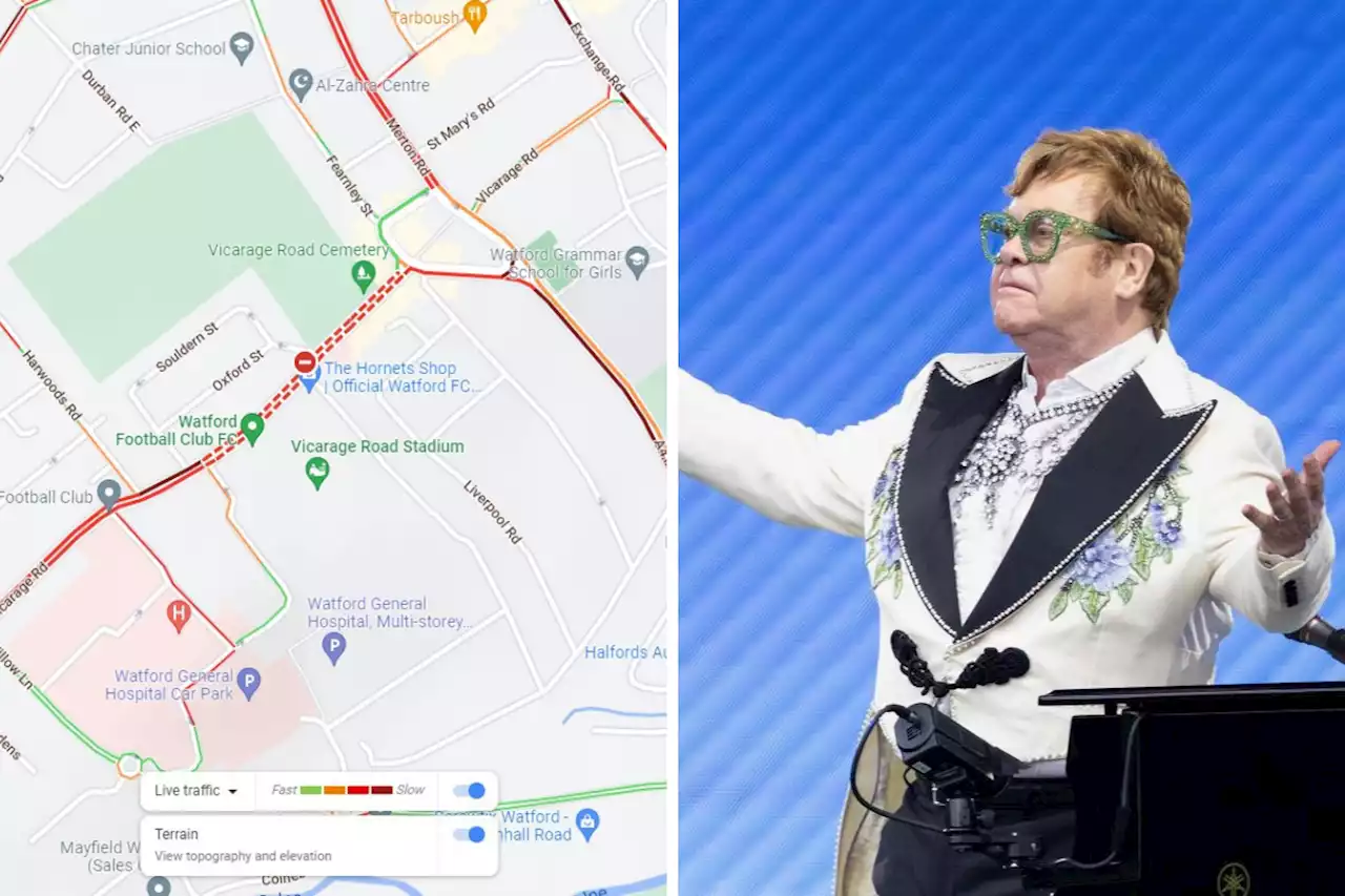 Live Elton John Vicarage Road updates as closure causes delays