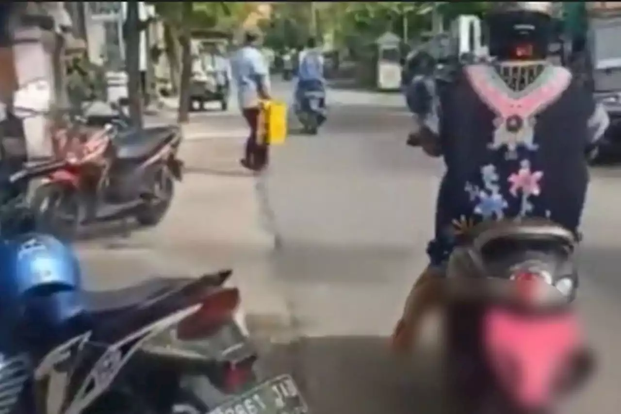 Viral Emak-Emak Tutup Plat Nomor Kendaraan Pakai Celana Dalam, Kini Jadi Duta ELTE - Pikiran-Rakyat.com