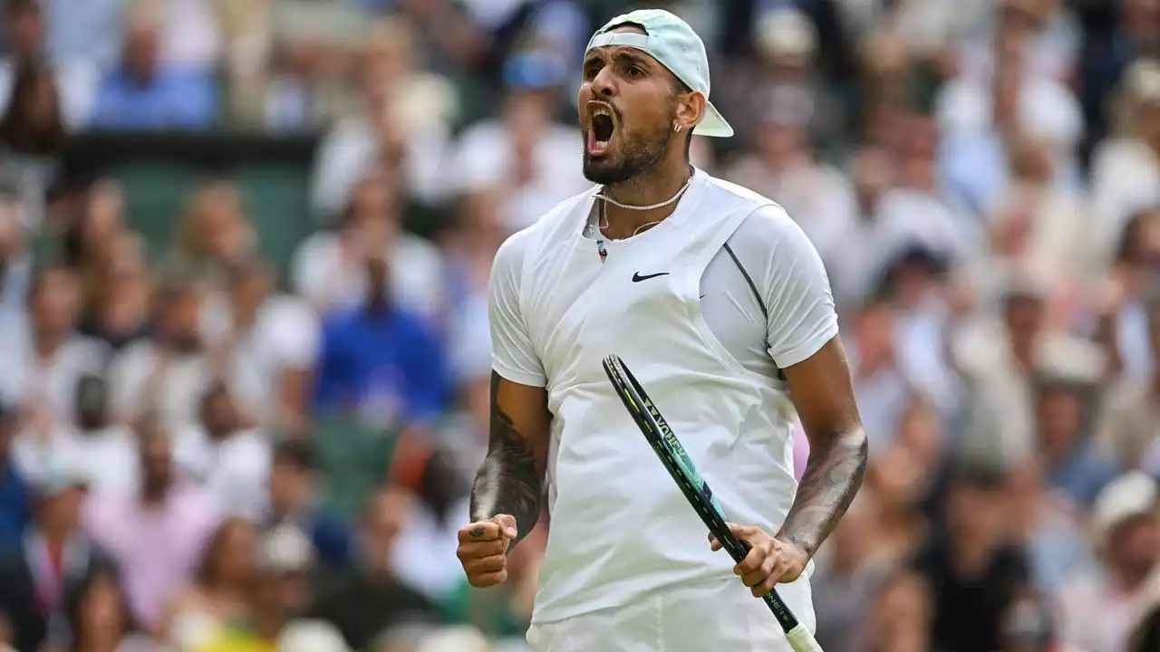 Tennis in Wimbledon: Kyrgios nach Sieg gegen Nakashima unter den letzten Acht