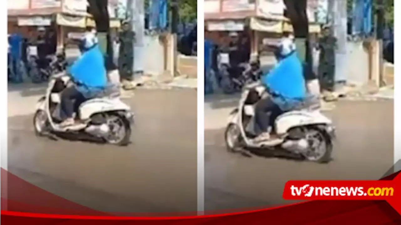 Viral! Video Aksi Seorang Emak-emak yang Santai Menerobos Jalan yang Sedang Dicor, Netizen: Emak-emak Dilawan