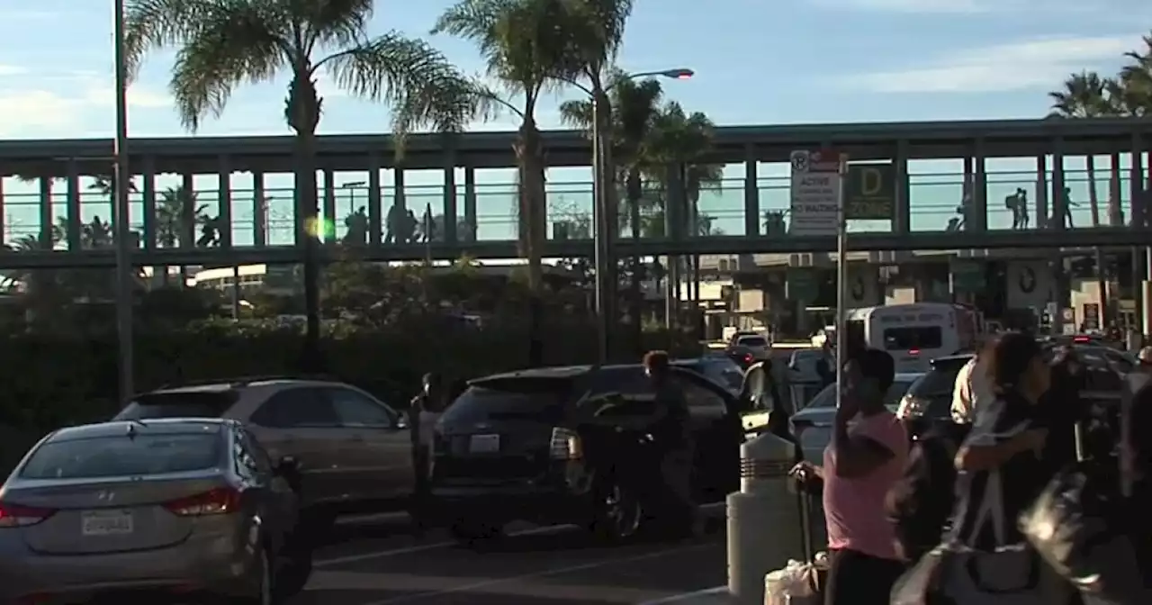 Removal of SD Airport Terminal 1 pedestrian bridge begins