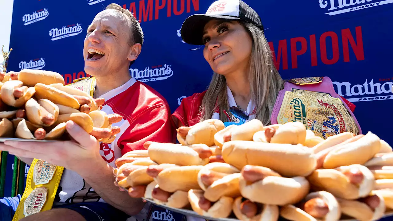 Joey Chestnut, Miki Sudo claim victory in Nathan's Hot Dog Eating Contest