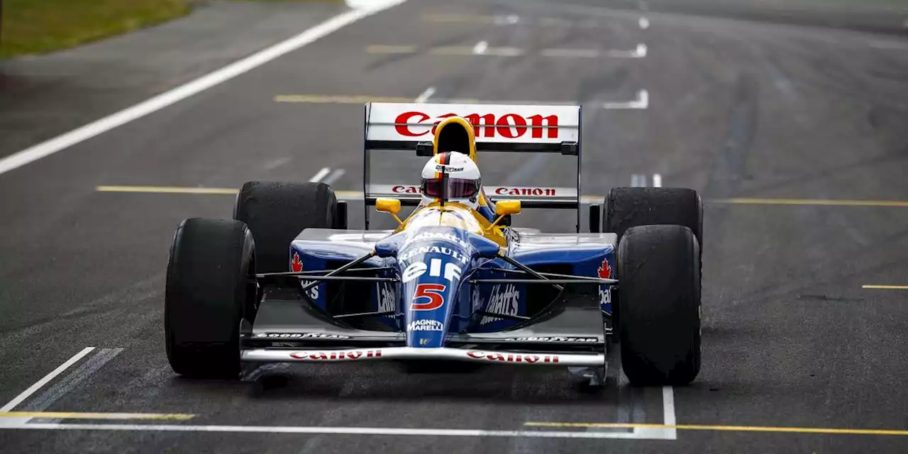 Sebastian Vettel Takes a Spin in Nigel Mansell's 1992 F1 Title-Winning Williams FW14B