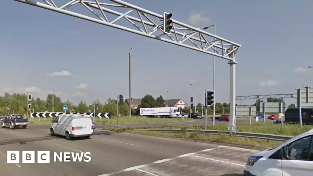 Leicester: Appeal after motorcyclist fractures neck in crash