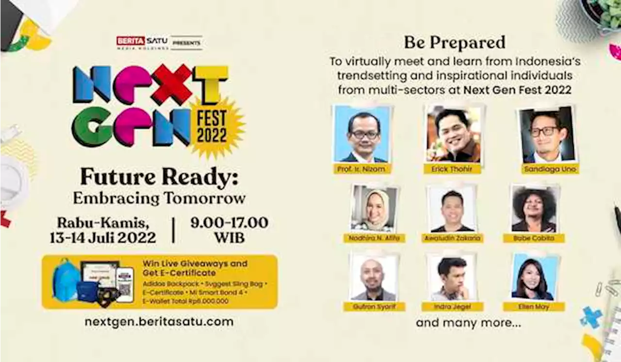 Usung Tema Future Ready: Embracing Tomorrow, Next Gen Fest Digelar 13-14 Juli 2022