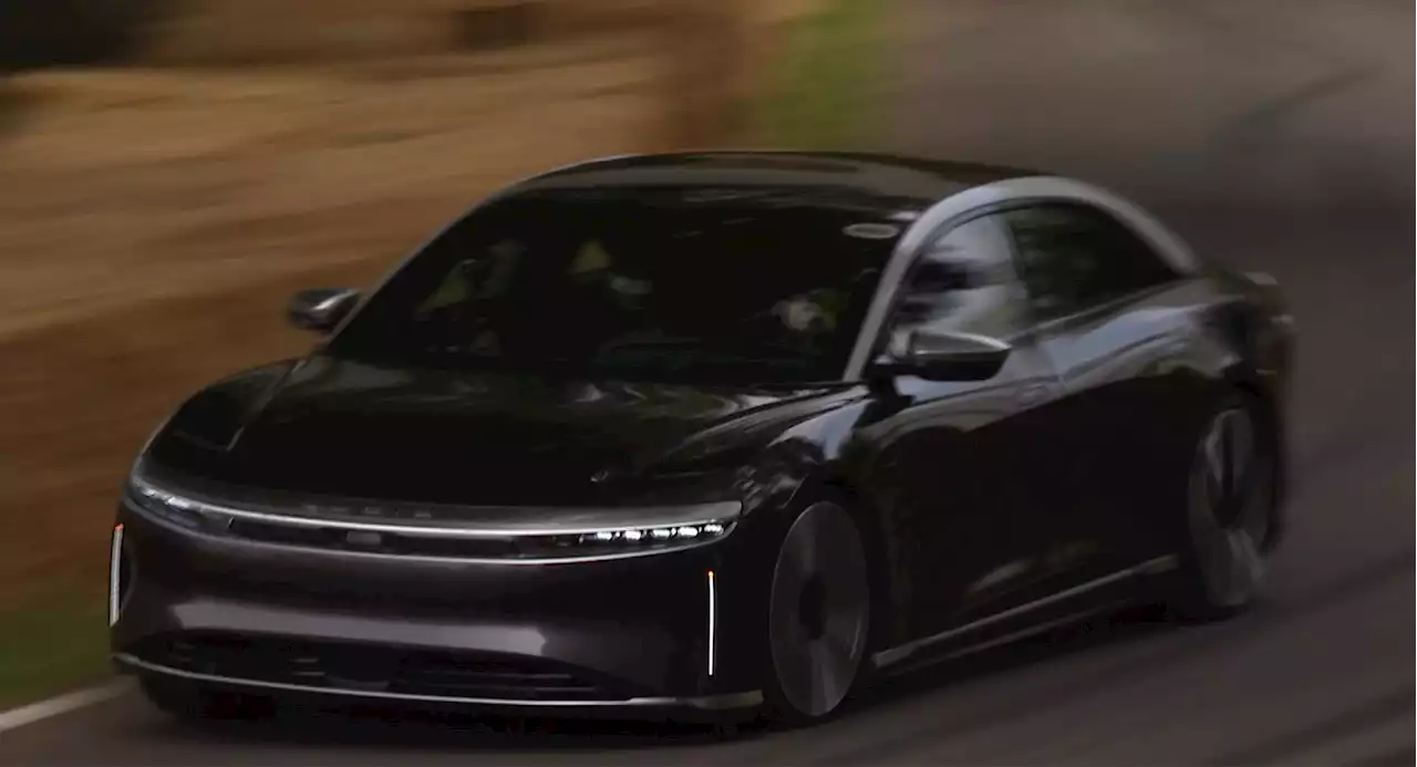 The Lucid Air Was The Fastest Production Car At This Year's Goodwood Hillclimb | Carscoops