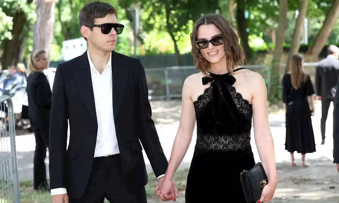 Keira Knightley stuns in the perfect LBD at Chanel's Haute Couture show