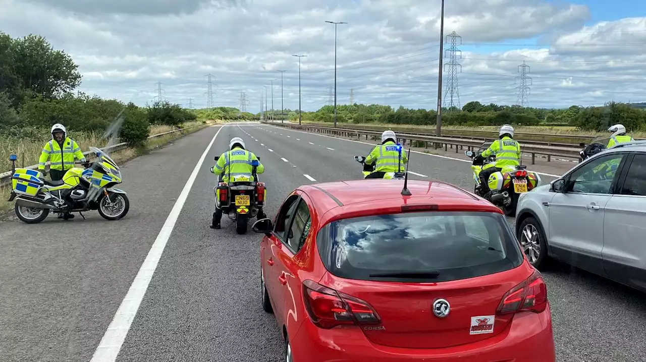 M4 fuel price protest: Twelve detained for driving below 30mph speed limit