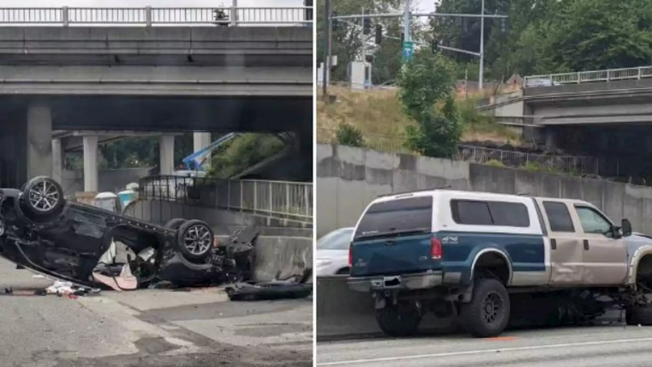 Troopers looking for witnesses to fatal I-5 crash near Shoreline that closed freeway