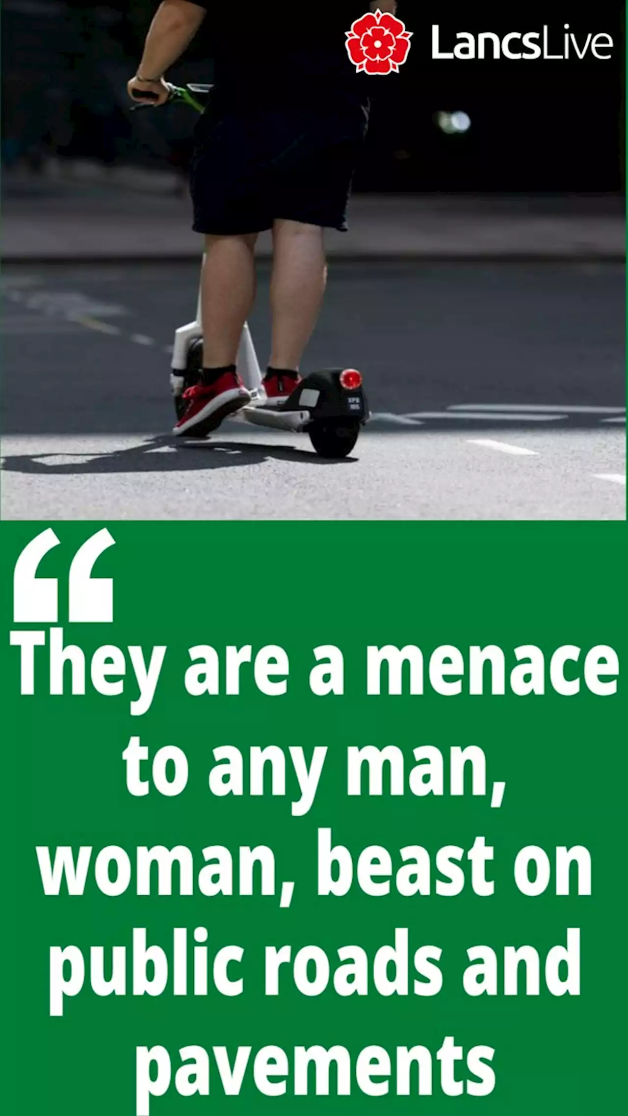 E-scooters are a 'menace to any man, woman, beast' - say readers