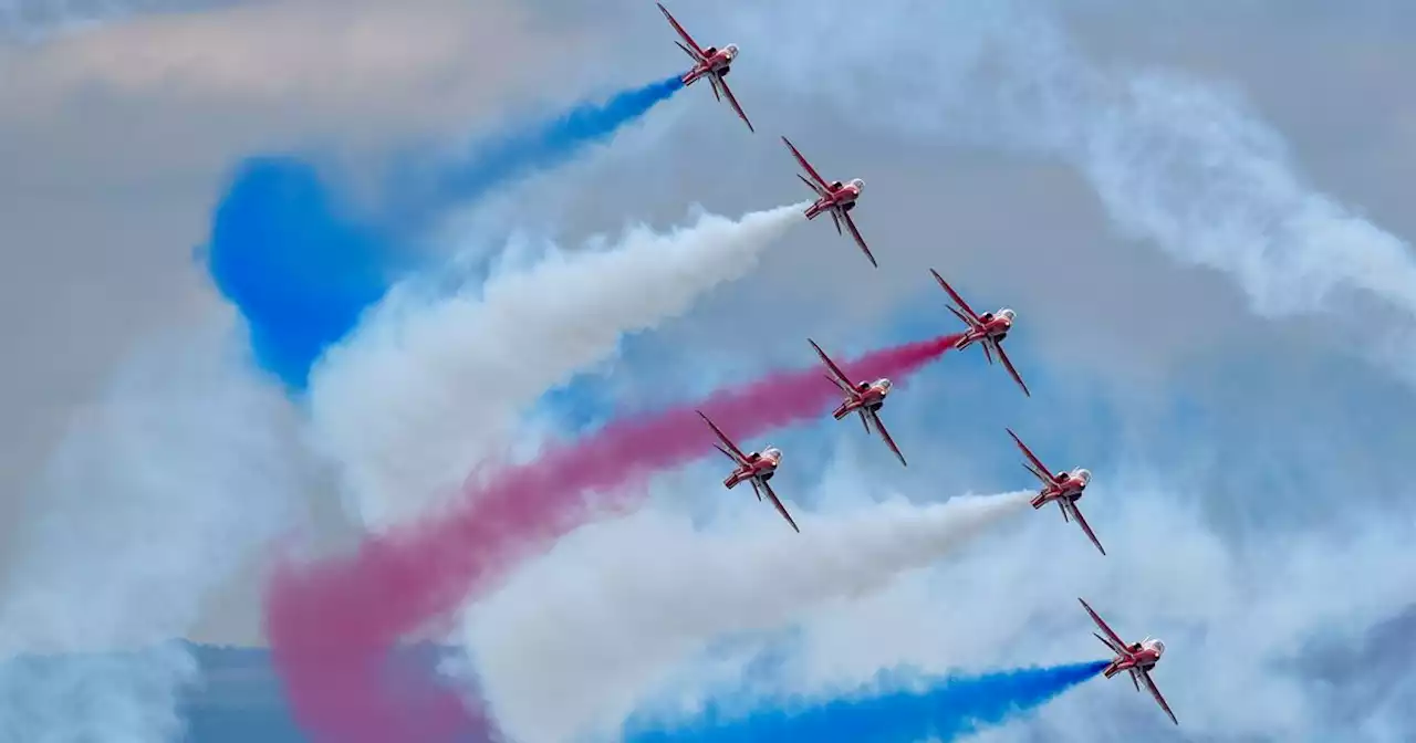 Where you can see the Red Arrows in the skies above Lancashire on Saturday