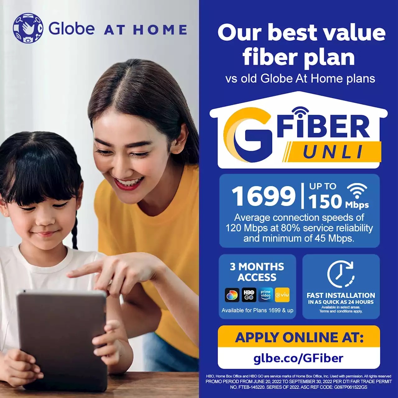 Globe At Home unveils GFiber Unli Plan up to 150Mbps