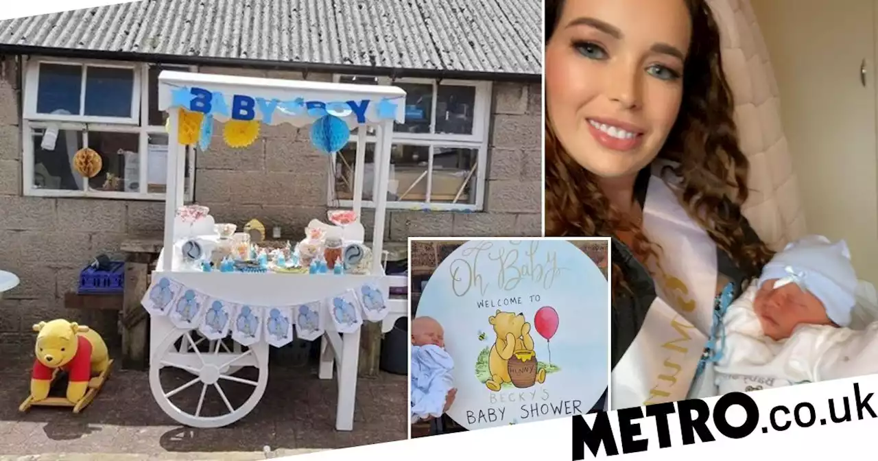 'Mum-to-be' stunned guests arriving at her own baby shower with newborn son