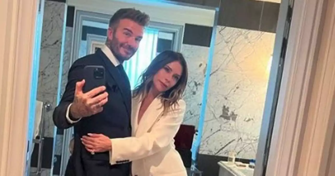 David and Victoria Beckham more loved up than ever on anniversary in Paris