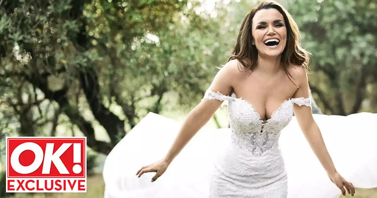 Frozen star Samantha Barks’ Elsa-inspired wedding dress