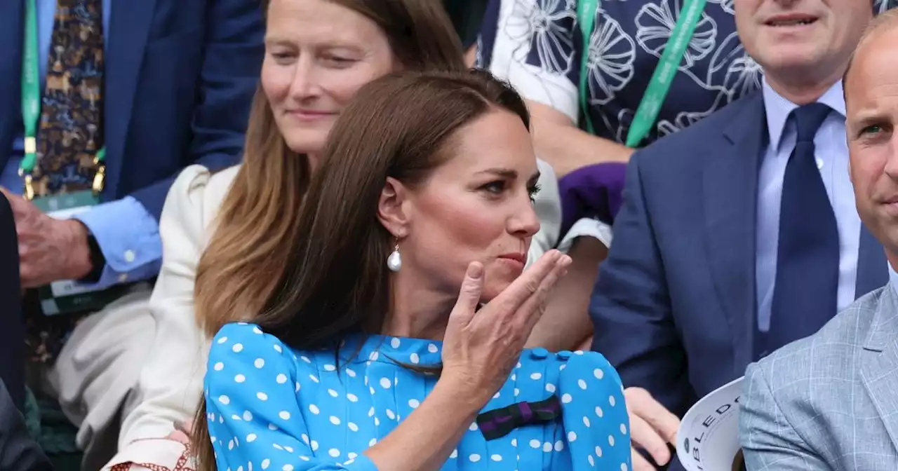 Kate Middleton sweetly blows kiss to her parents as they sit apart at Wimbledon