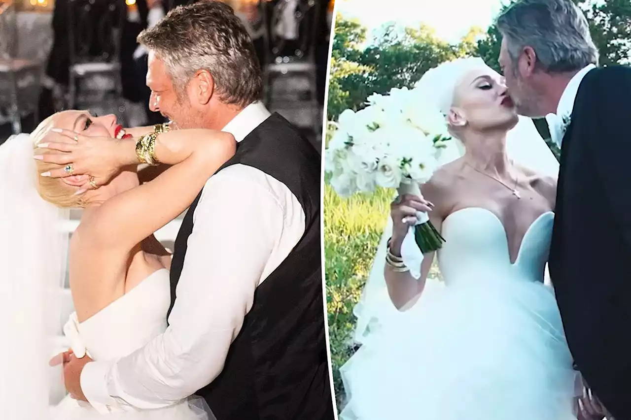 Gwen Stefani, Blake Shelton celebrate first wedding anniversary: ‘Forever to go’