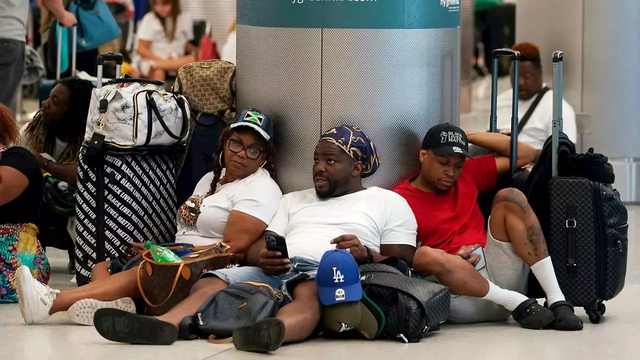 Flight cancellations ease slightly as July 4 weekend ends