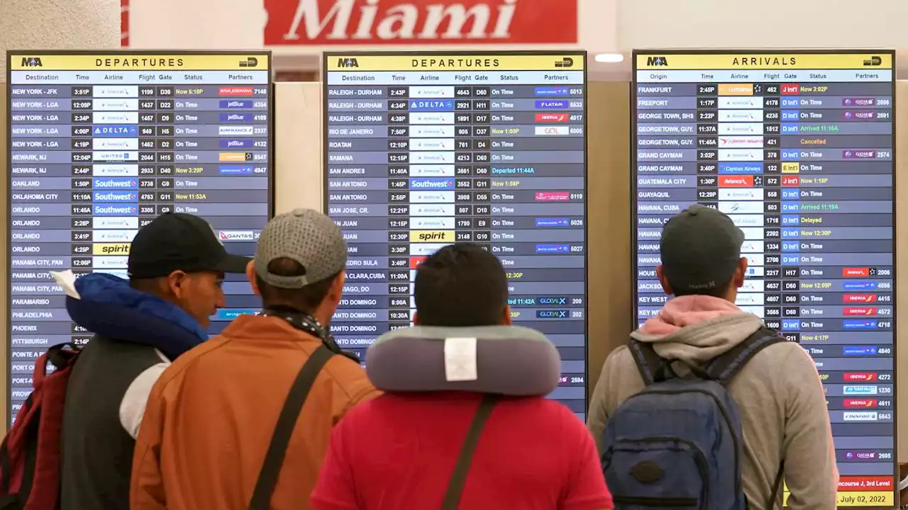 Flight cancellations ease slightly as July 4 weekend ends