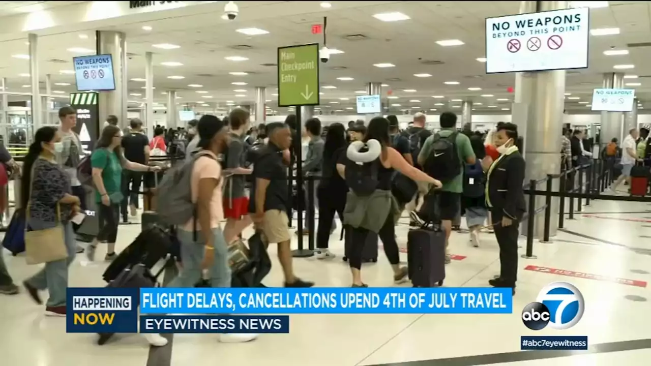 Flight delays, cancellations upend Fourth of July travel