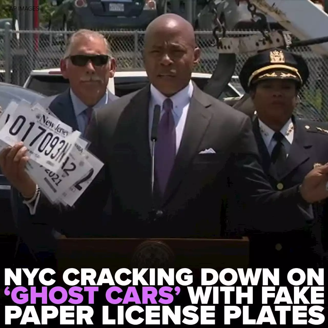 NYC cracking down on 'ghost cars' with illegal, fake, paper license plates