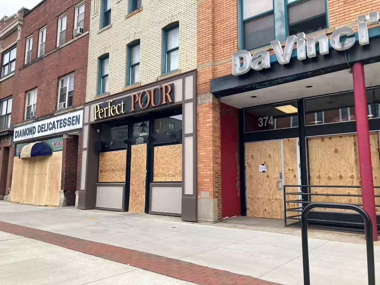 100 windows and doors broken in downtown Akron after protests; curfew may lift Wednesday morning