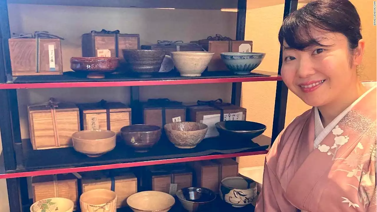 Japanese tea house lets visitors drink from $25,000 antique bowls