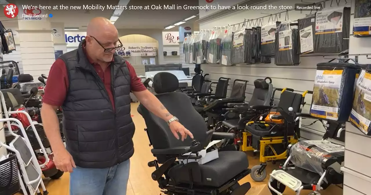 Mobility Matters showcases new Greenock store live on Facebook with Daily Record