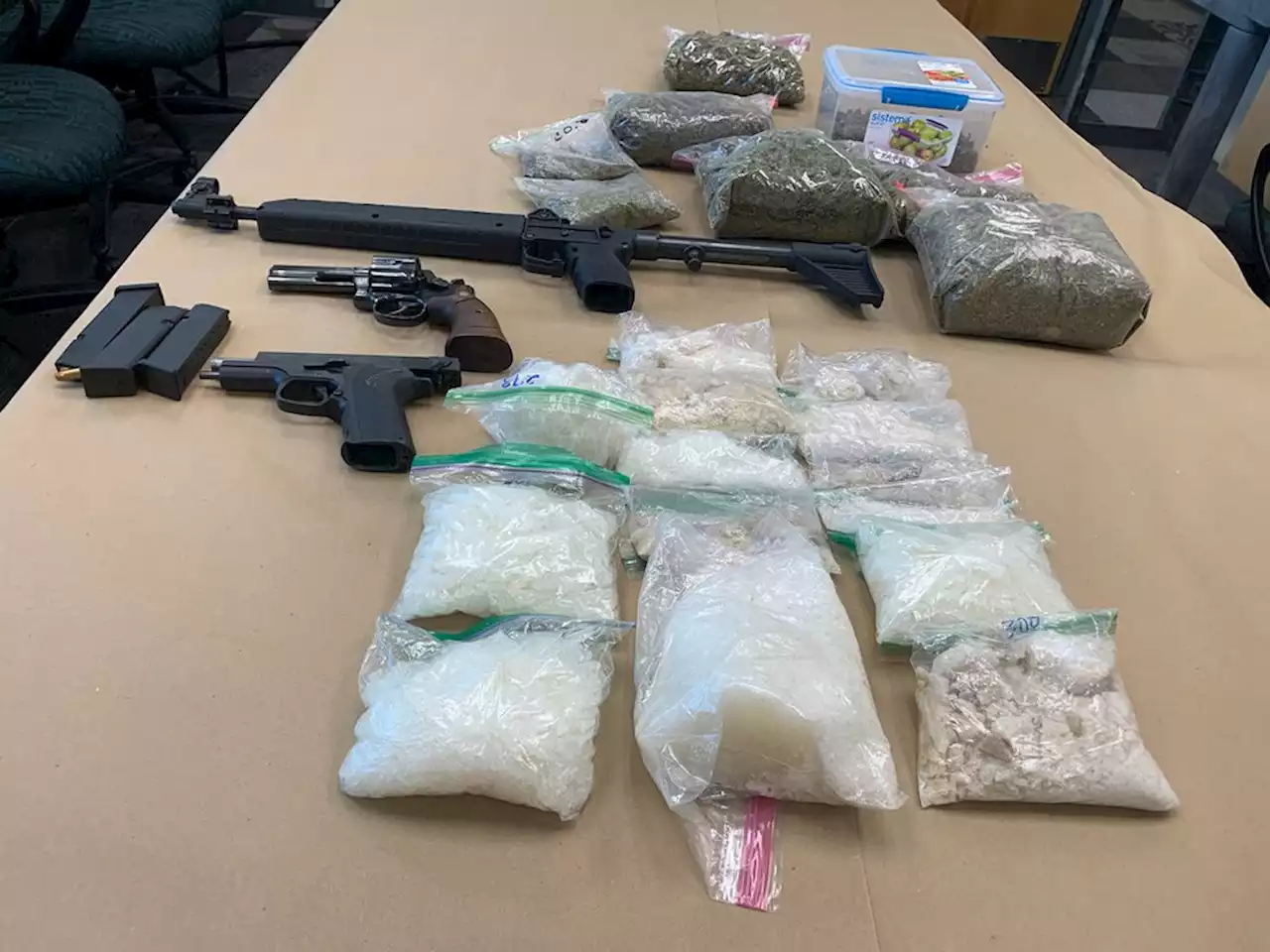 Six pounds of meth, guns seized in Walton County