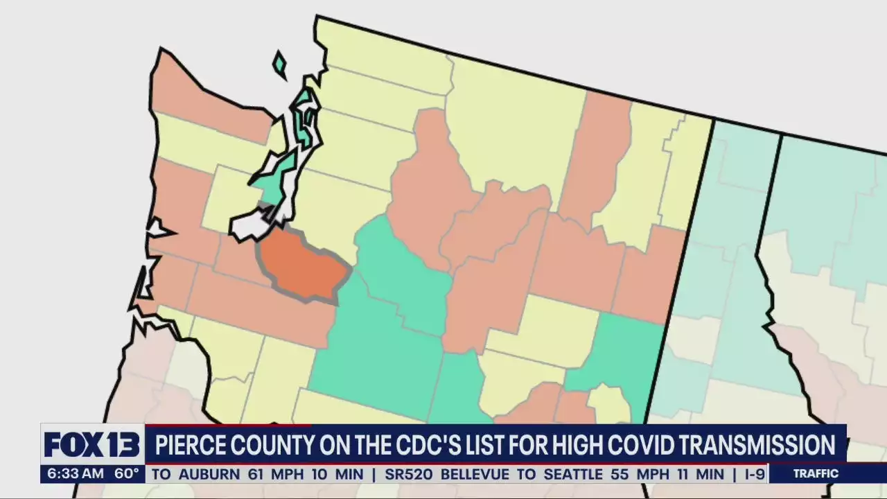 Pierce County on CDC’s list for high COVID-19 levels