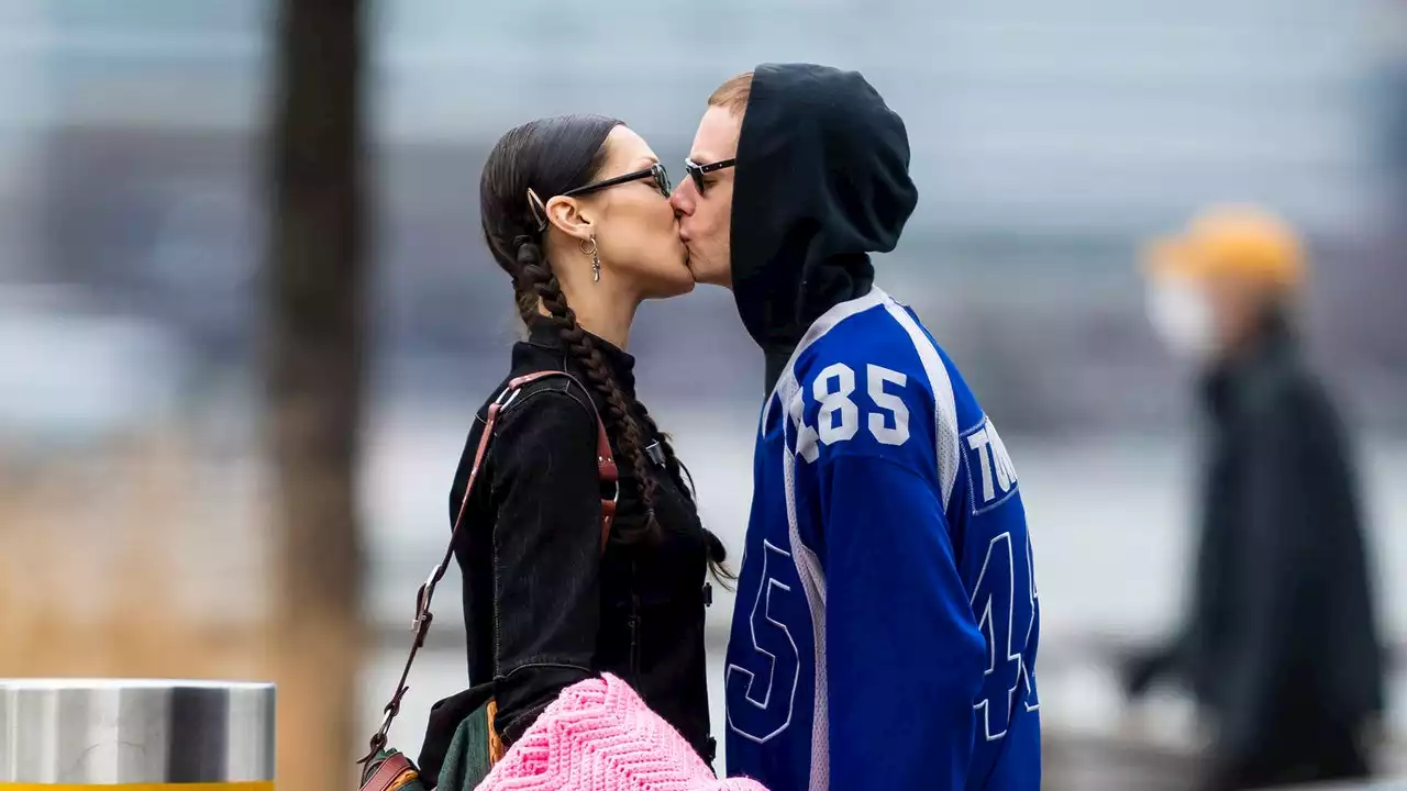 Bella Hadid just shared ultra rare PDA pics with boyfriend Marc Kalman