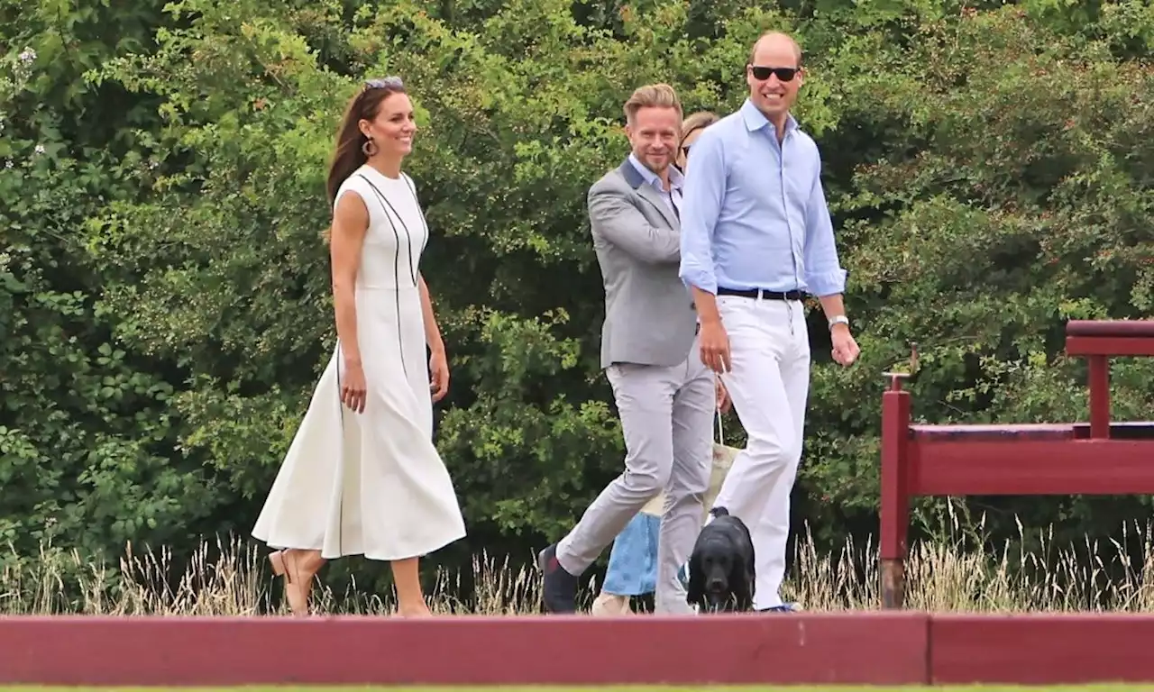 Kate Middleton wows in stunning white midi-dress for charity Polo match