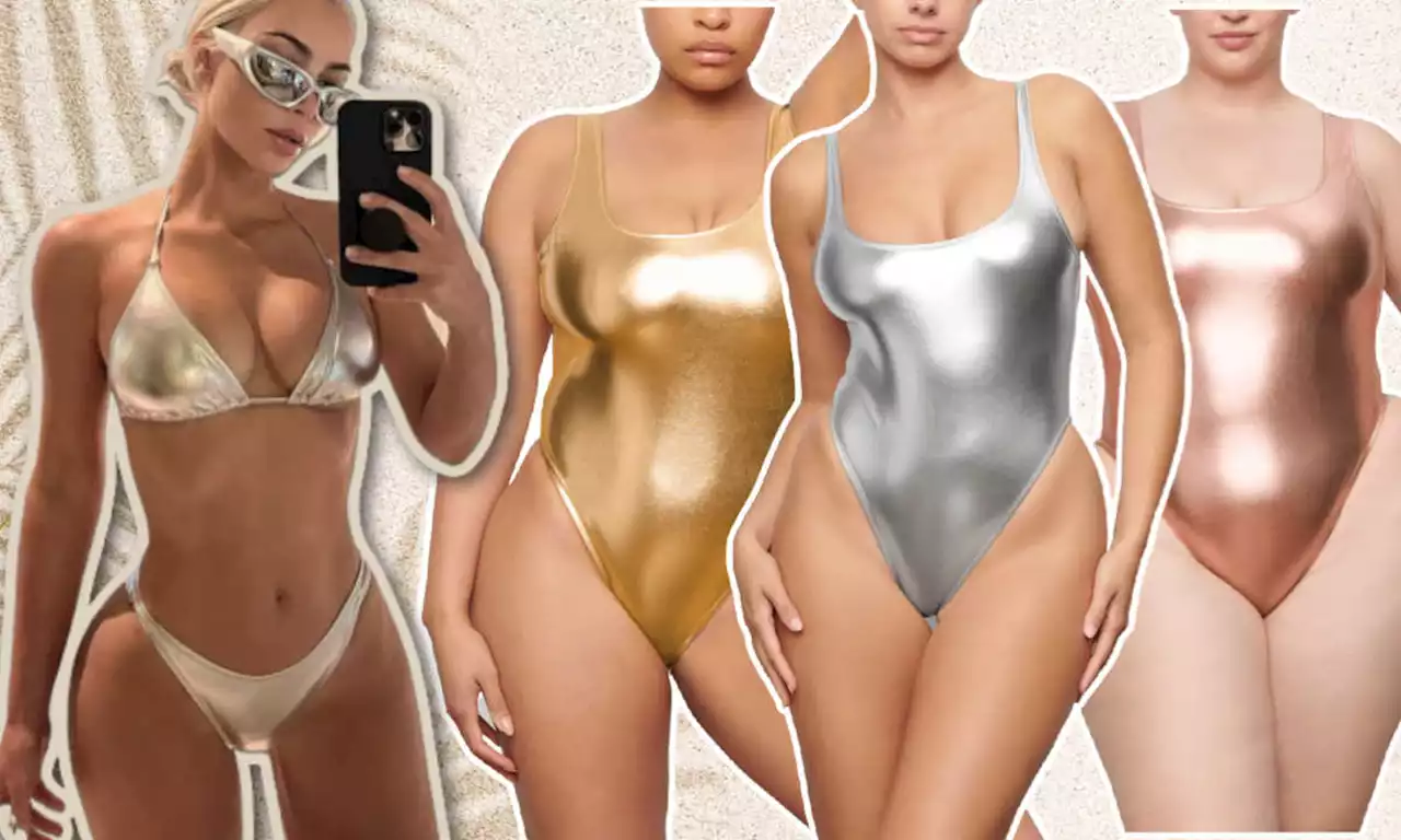 Kim Kardashian goes for the gold: SKIMS swimwear is back