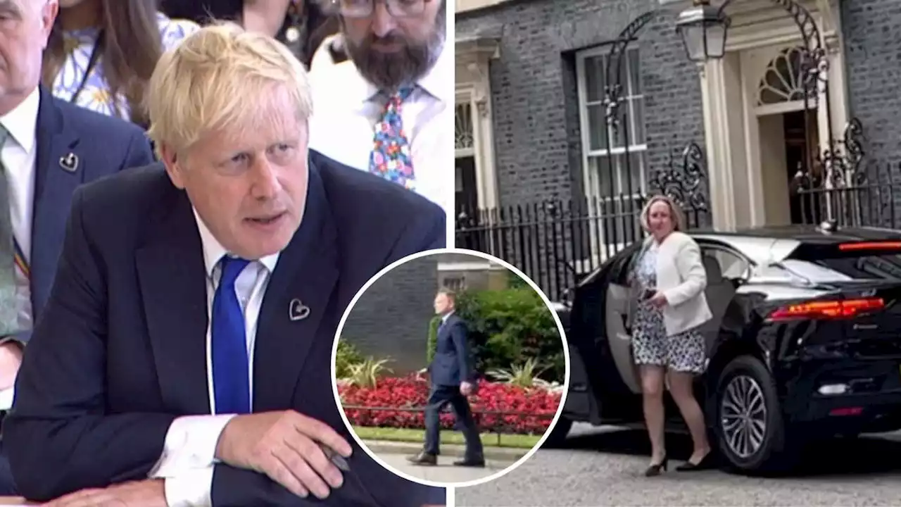 The end game? Cabinet descend on Downing St to tell Boris to go