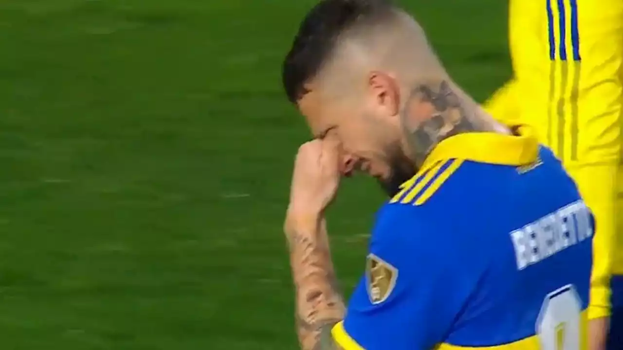 El llanto de Benedetto tras la eliminación de Boca en la Libertadores