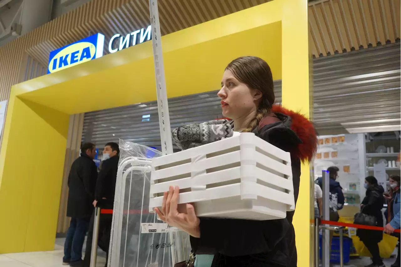 IKEA sees Russians pick shelves clean, crash website as stores shuttered