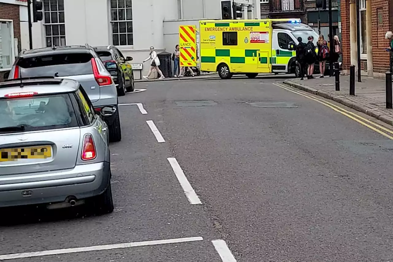 Woman seriously injured in city centre crash