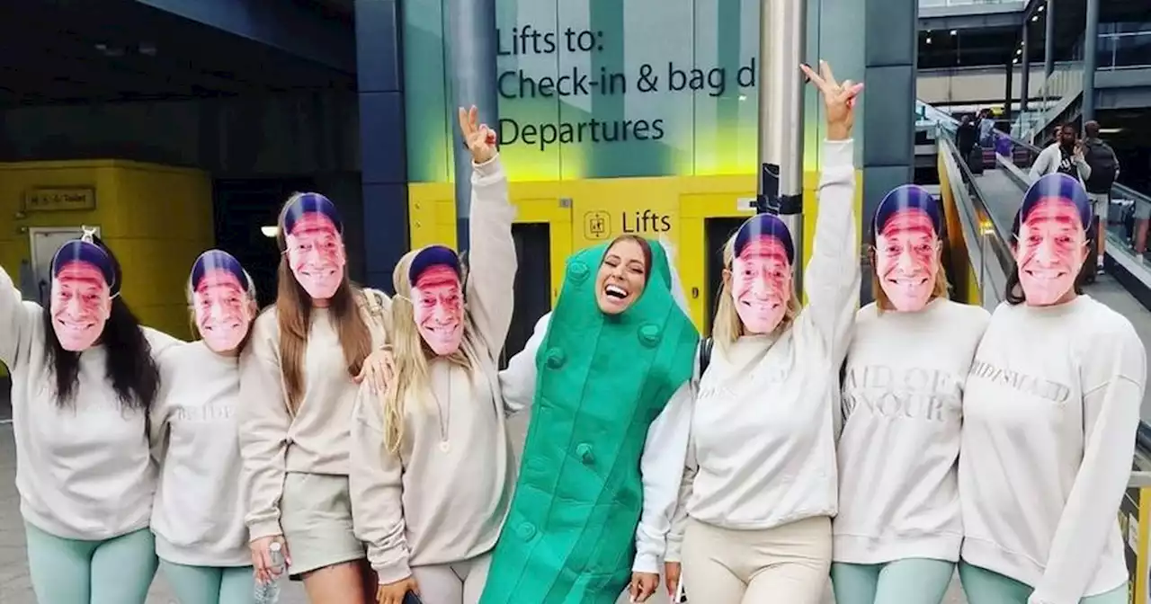 Inside Stacey Solomon's hen do from pickle costume to Joe Swash masks