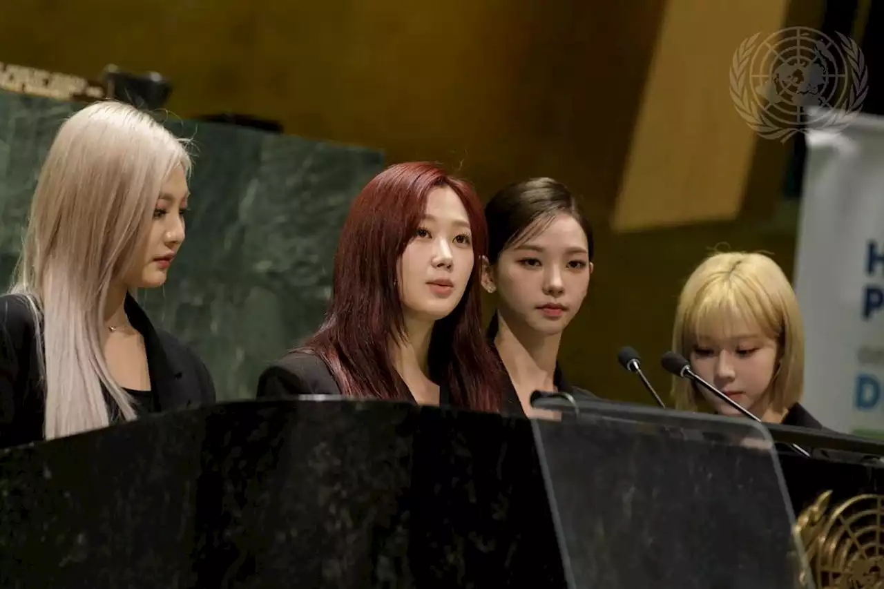 K-pop group aespa speaks up for sustainable development at UN high-level forum