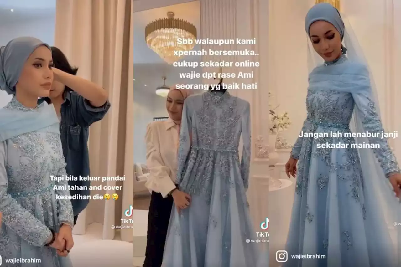 Majlis nikah batal, wanita tetap ambil baju kahwin idaman harga 8K... menangis di fitting room sampai designer pun kesian! - Viral | mStar