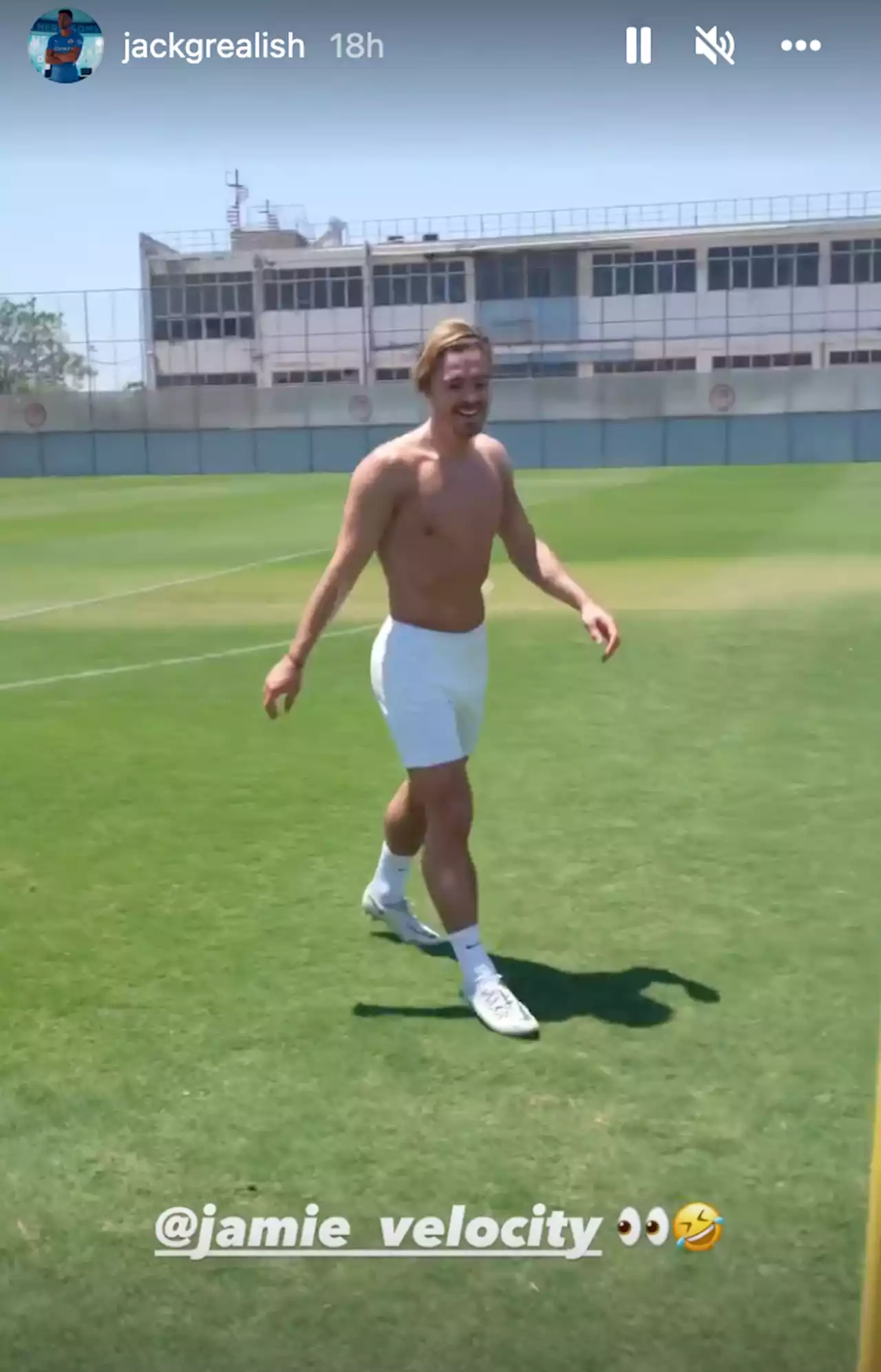 Grealish practices shooting during break in Greece ahead of pre-season return