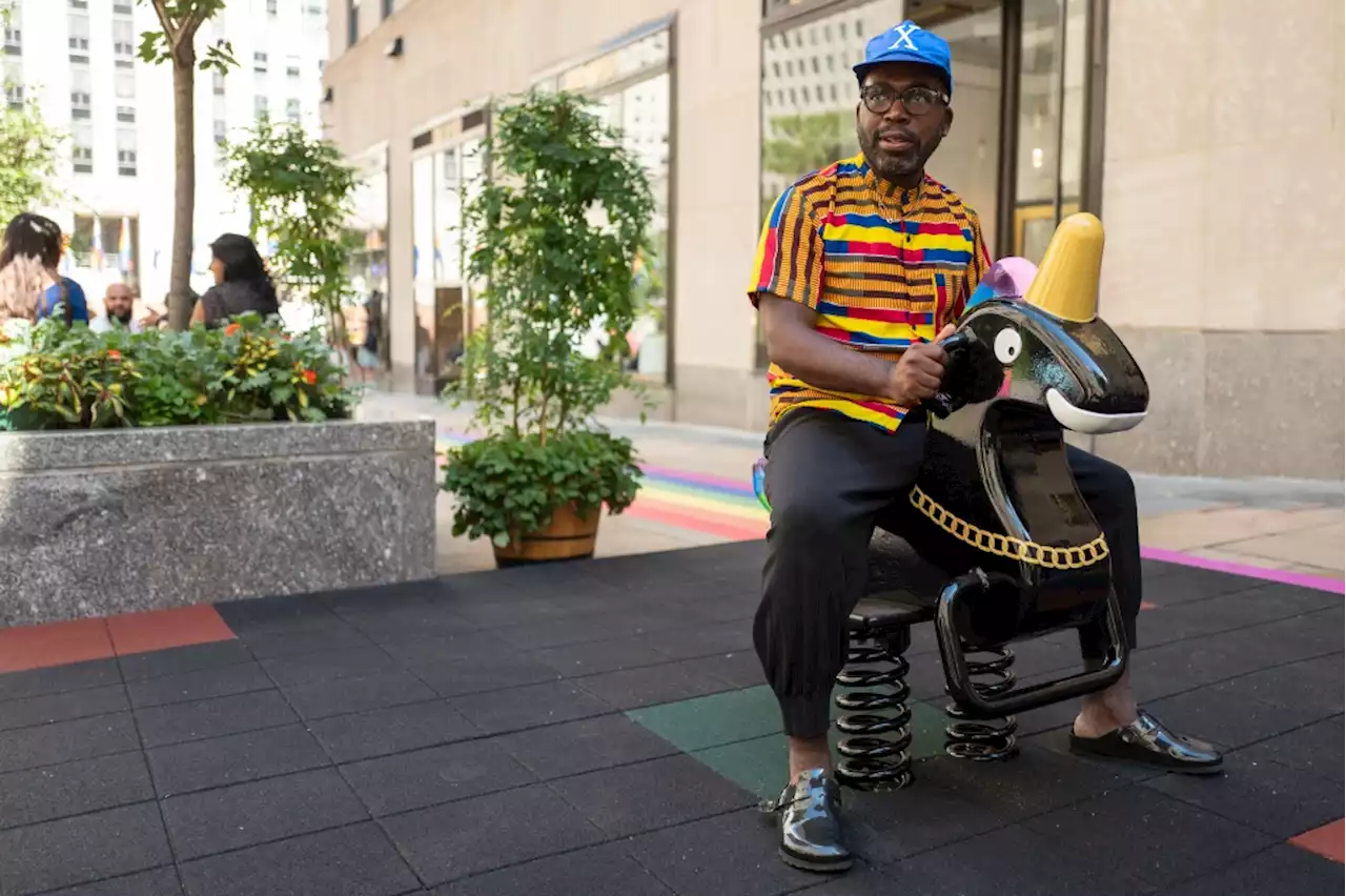 Artist Derrick Adams Brings Some Magic to Rockefeller Center With ‘Funtime Unicorns’