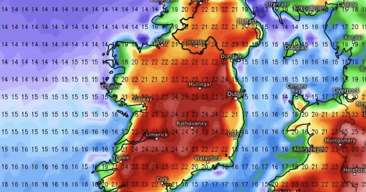 Met Eireann give areas to see 24C as expert says ‘great looking weekend’ ahead