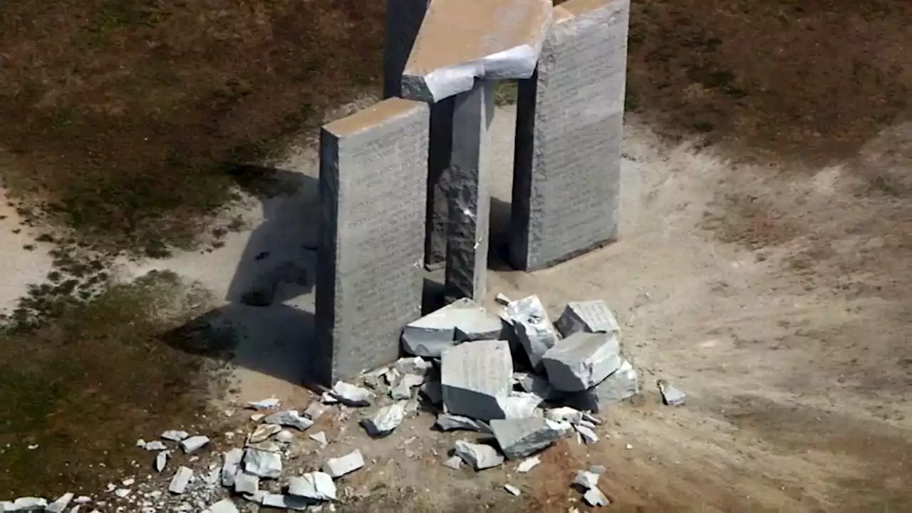 Blast destroys part of mammoth stone monument in Georgia