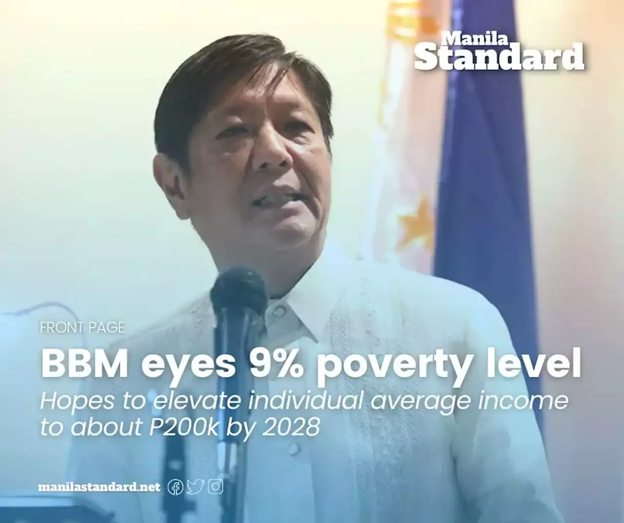 BBM eyes 9% poverty level