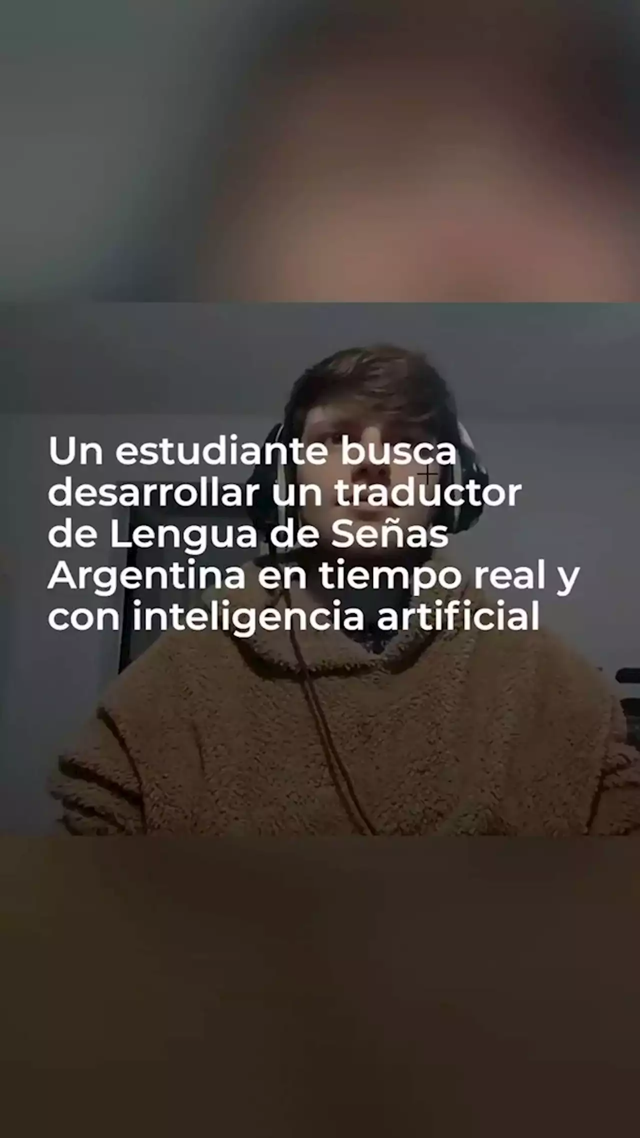 Un estudiante busca desarrollar un traductor de Lengua de Señas Argentina en tiempo real