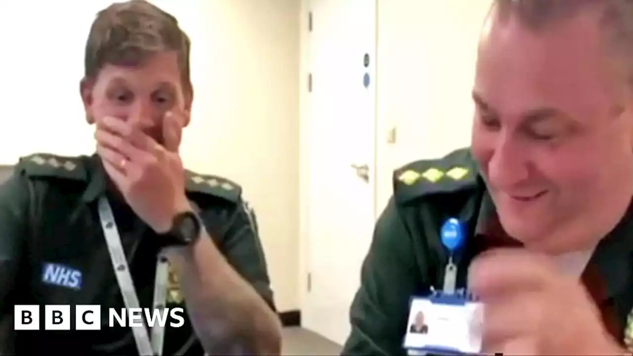 Paramedics' out-take video wins social media praise