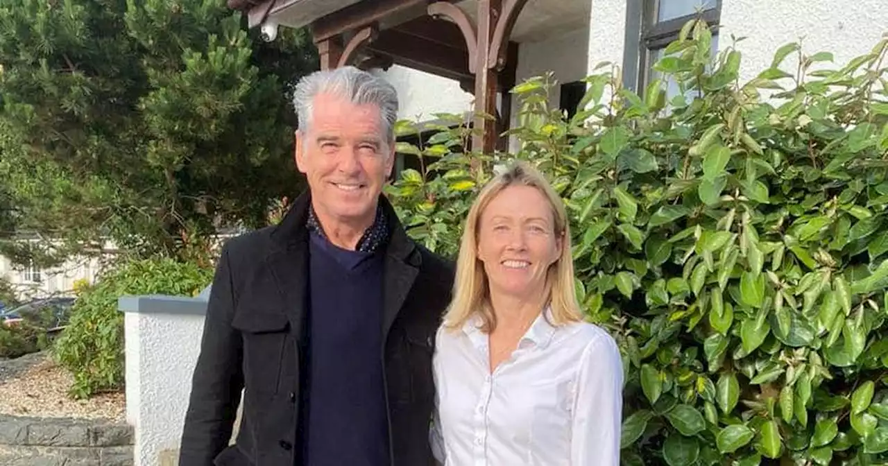 Pierce Brosnan visits family-run restaurant in Co Down