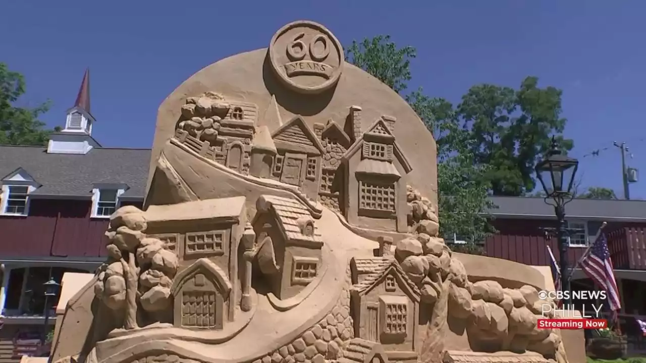 CBS3 SummerFest: Sand Sculptures At Peddler's Village Bring The Beach To Bucks County